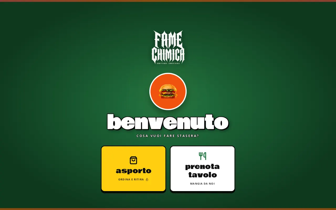 Home page di Fame Chimica, paninoteca rock ad Adria (RO)