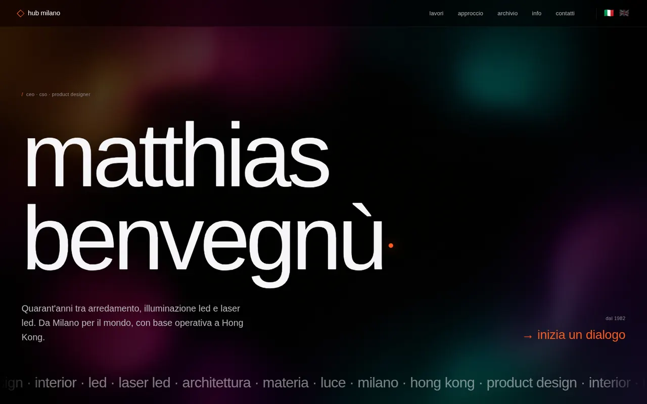 Home page di Matthias Benvegnù