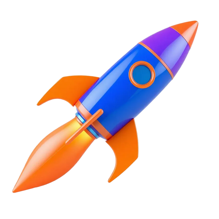 illustrazione 3d razzo spaziale be lead