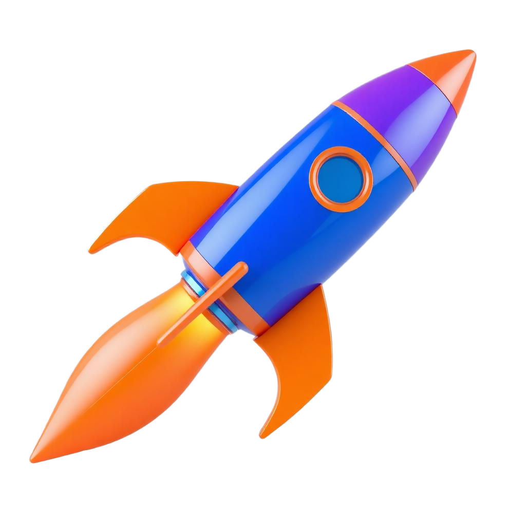 illustrazione 3d razzo spaziale be lead